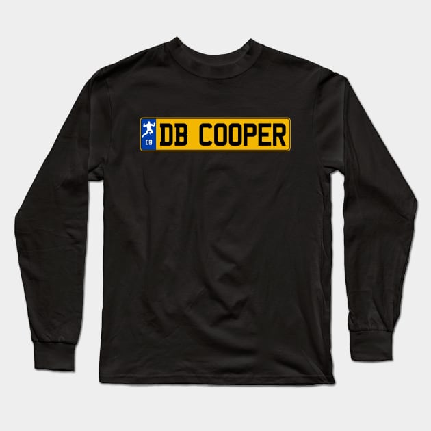 UK Plate DB COOPER Long Sleeve T-Shirt by CreativePhil